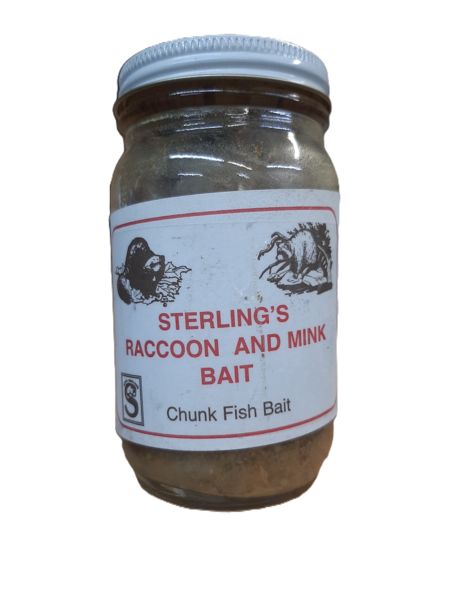 1 - 8 oz. RACCOON & MINK Bait - Sterling