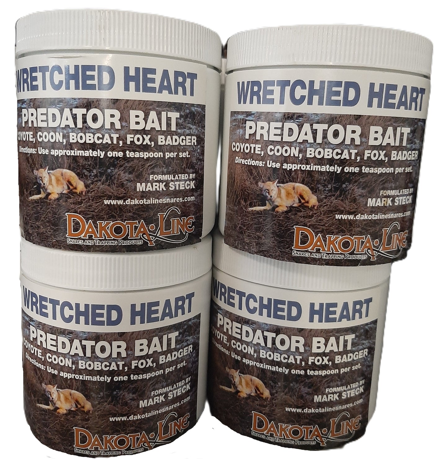 1 - Pint WRETCHED HEART Predator Bait - Steck