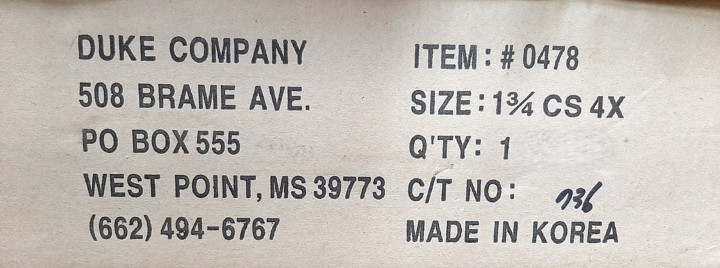 Duke #1.75 4 x 4 Coil Spring Trap 5.25" Jaw Spread, Each
