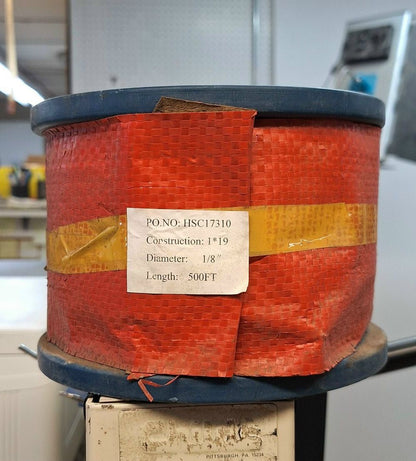 1x19 1/8 in. Wire Rope Steel Cable