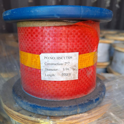 7x7 1/16 in. Wire Rope Steel Cable | 2 options