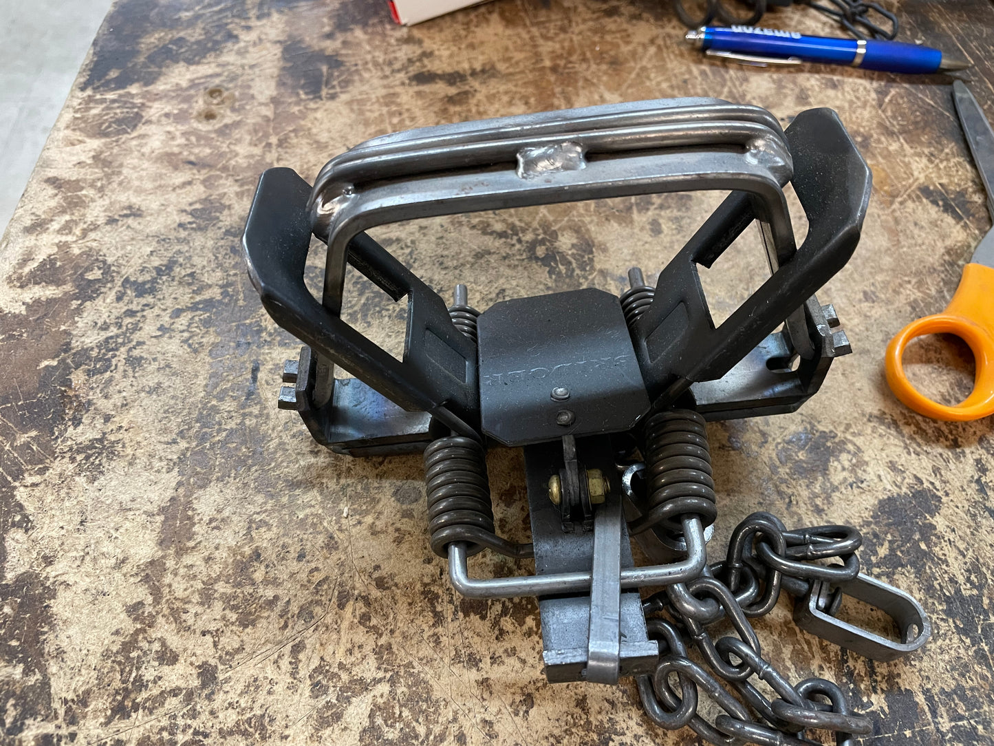 Bridger Trap # 2 Coilspring  modified, 4-coiled, Laminated  BR#2regmod