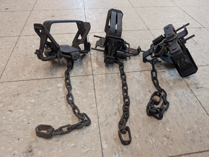 3, Bridger #2 Coil Spring Traps, Offset (3br#2OS)