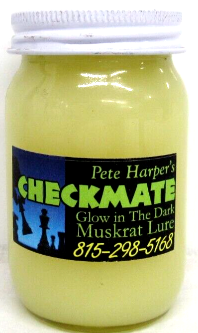 1 - 1 oz. CHECKMATE Glow-In-The-Dark Muskrate Lure - Pete Harper