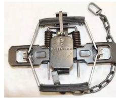 Bridger #2 Coil Spring Trap with Rubber Pads, Each