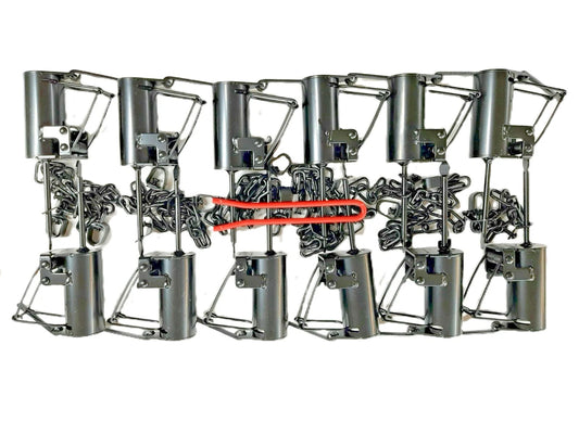 12, Brand New Cold Creek Dog proof raccoon traps with setting tool