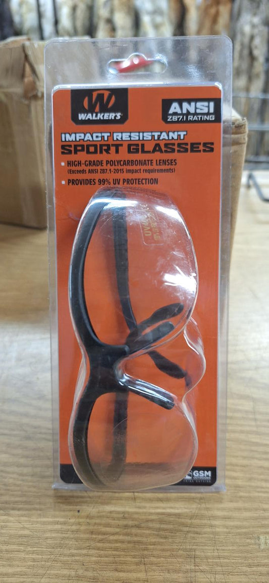 Walker's "Impact Resistant Sport Glasses" - Clear Lens